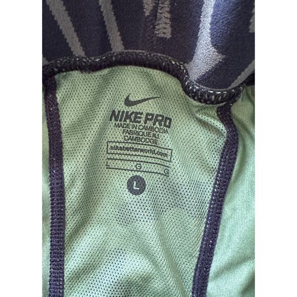 Nike Pro Compression Leggings Size Large Men’s Green - Picture 3 of 9